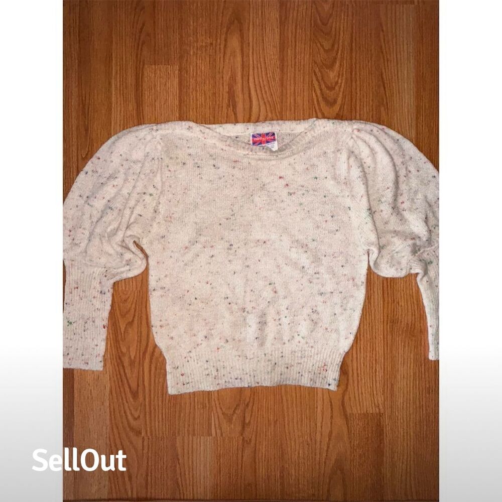 Cherry Stix Women's Vintage Speckled Knit Pullover Sweater Size L